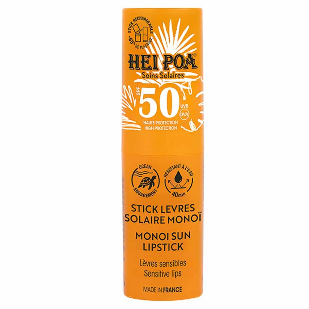 Hei Poa Soins Solaires Stick Lèvres Solaire SPF50+ 4g