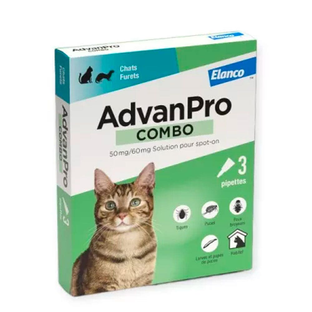 Advanpro combo Spot-On Chat x3 pipettes de 0,5ml