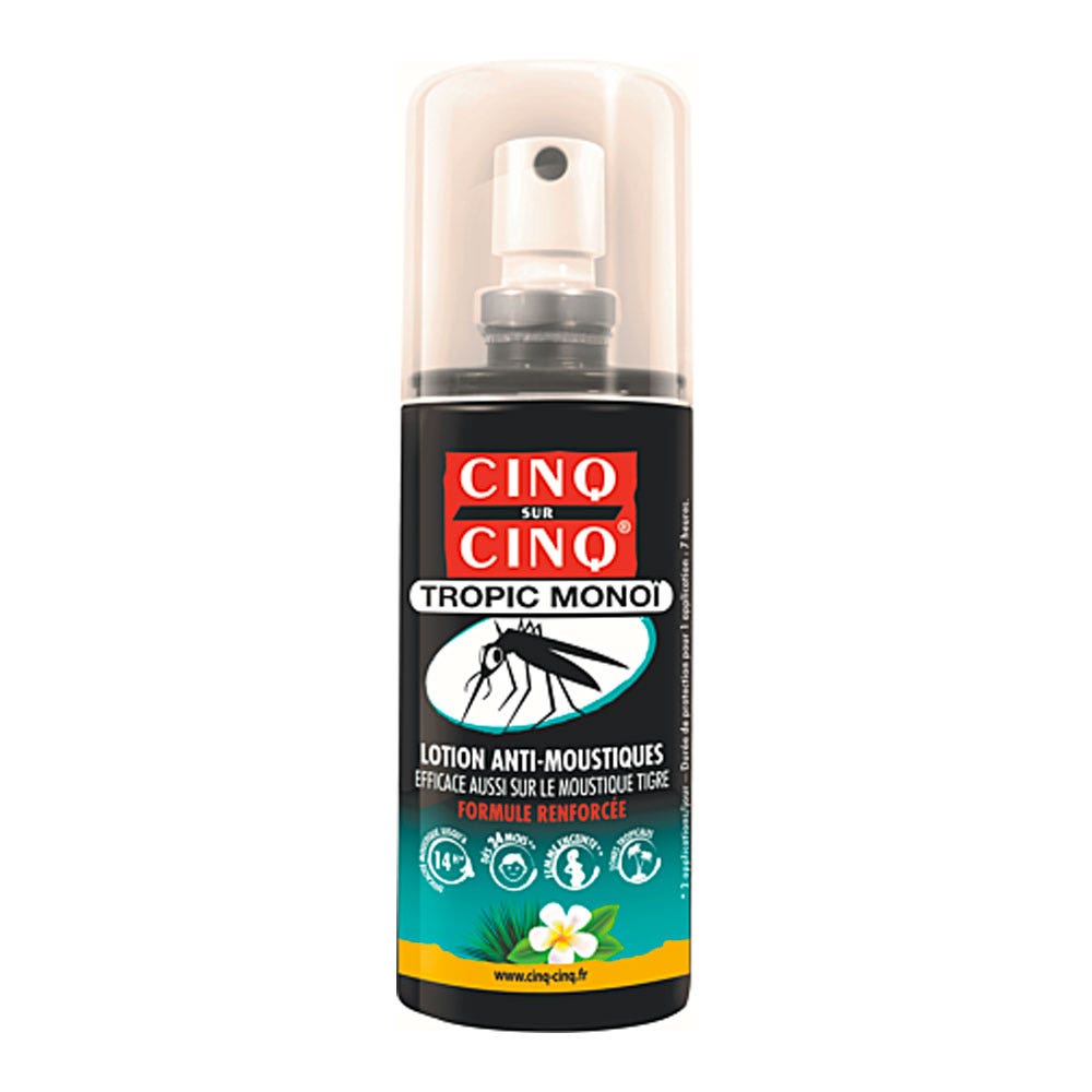 Cinq Sur Cinq Tropic Lotion Anti-moustiques Monoï 75ml
