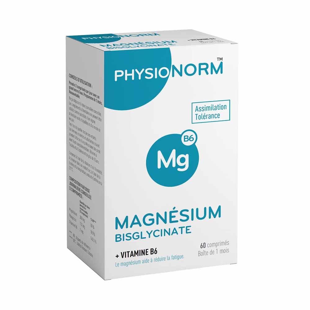 Laboratoire Immubio Physionorm Magnésium Bisglycinate 60 comprimés