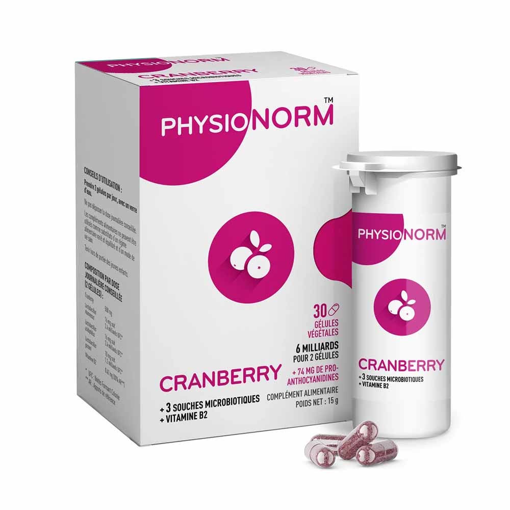 Laboratoire Immubio Physionorm Cranberry 30 gélules