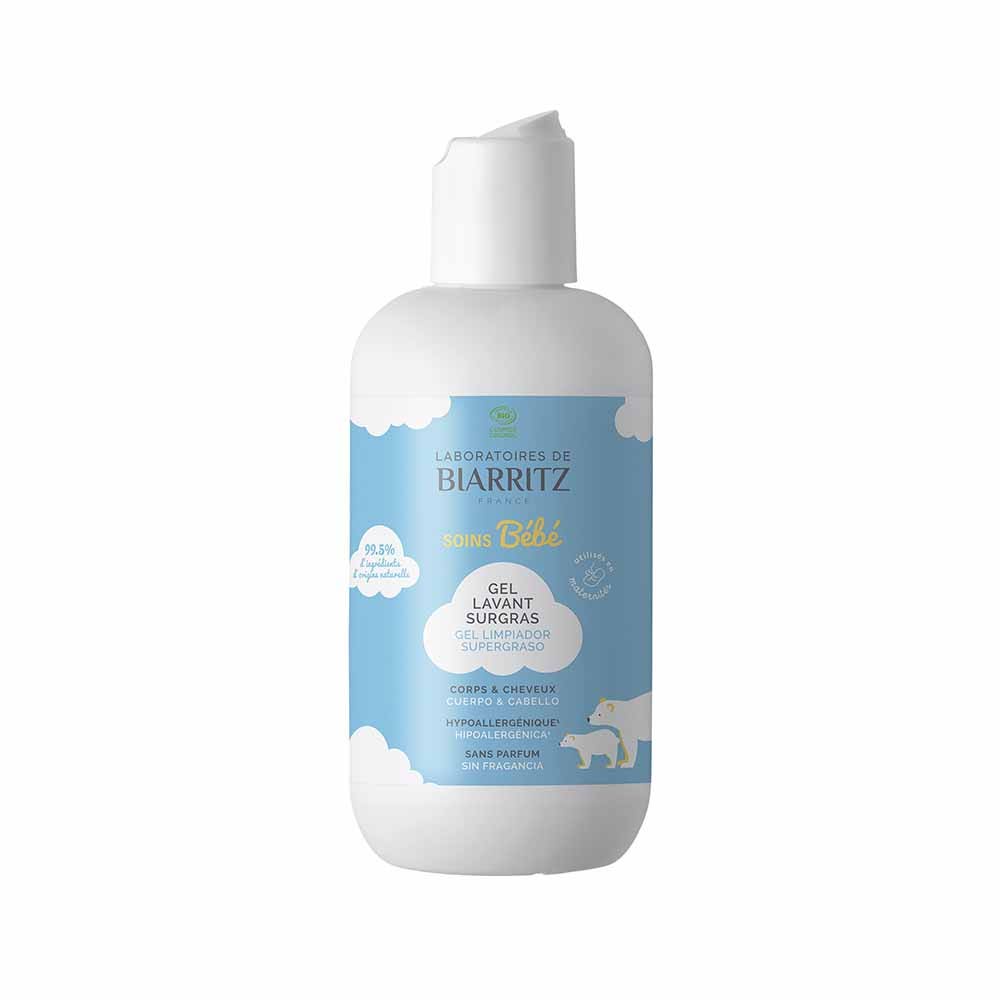 Laboratoires De Biarritz Bébé Gel lavant Surgras Bio Corps & Cheveux 200ml