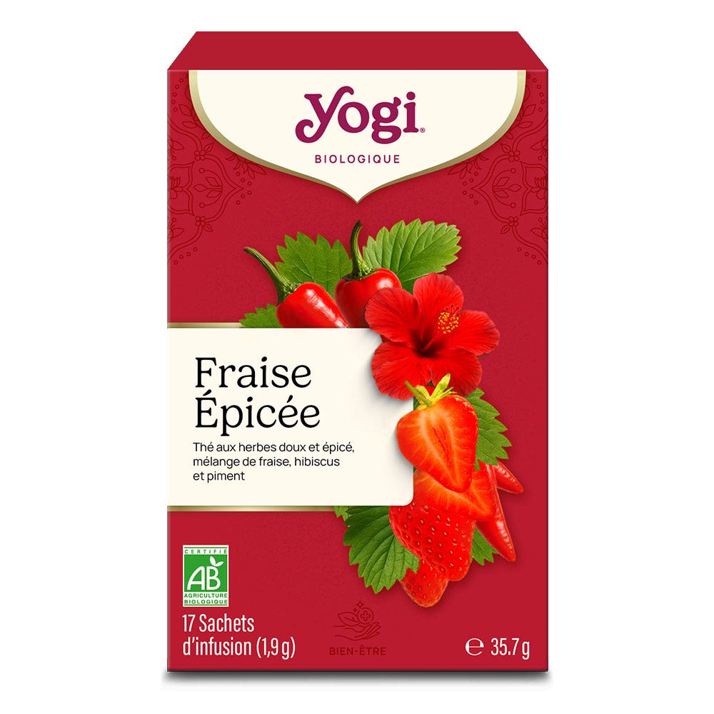 Yogi Tea Fraise Epicée 17 sachets
