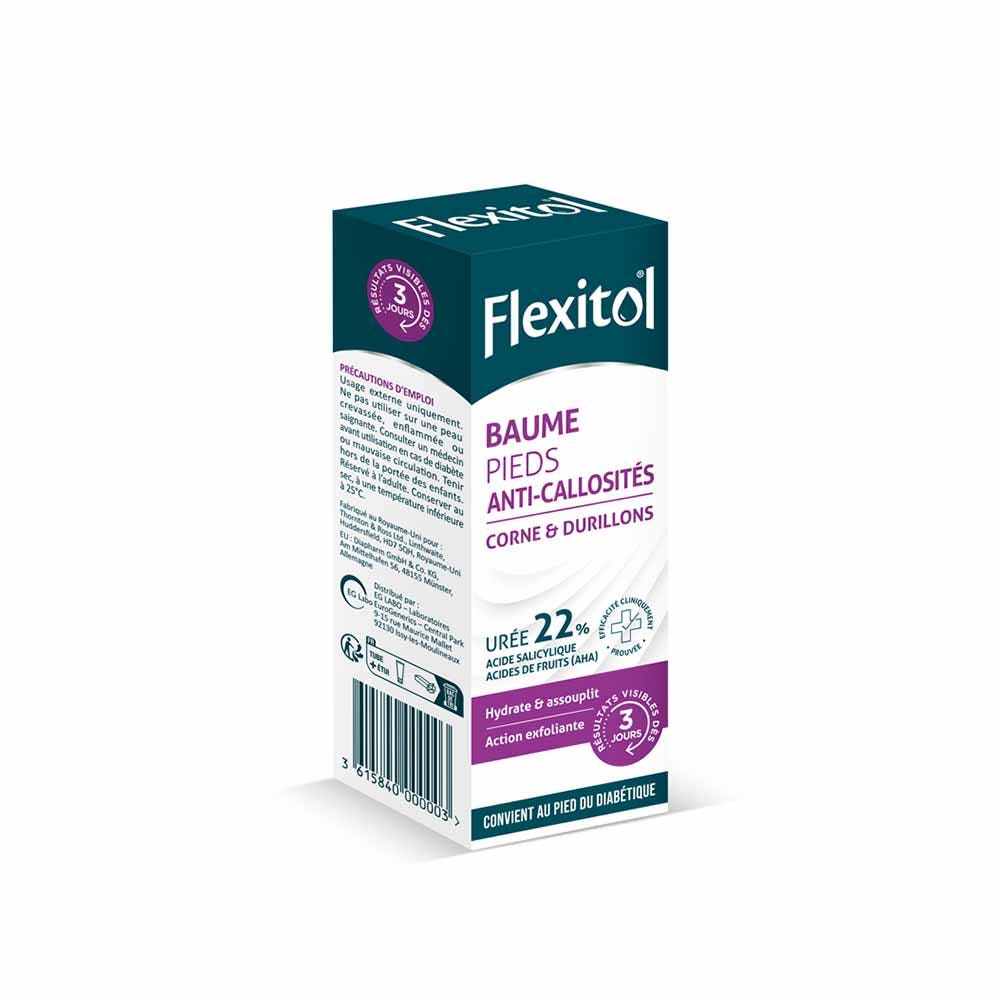 Flexitol Baume Anti-Callosités 22% d'Urée Corne et durillons 56g