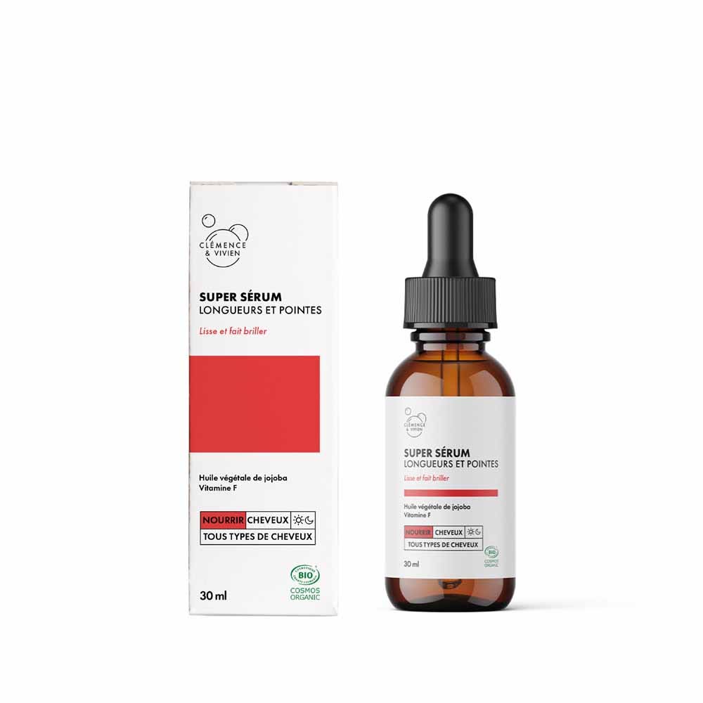 Clemence&Vivien Super sérum longueurs et pointes Bio 30ml