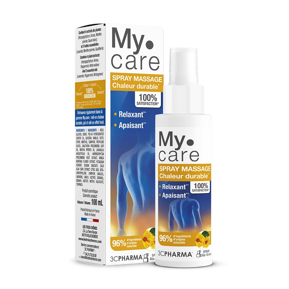 3C Pharma My.Care Spray Massage Chaleur Durable 100ml