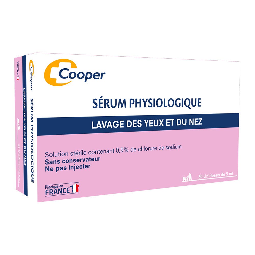 Cooper Sérum Physiologique Lavage des yeux et du nez 30x5ml