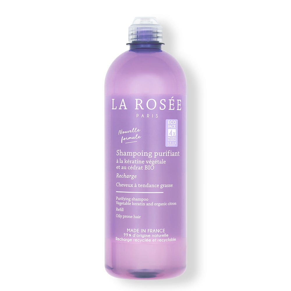 LA ROSÉE Recharge Shampoing Purifiant Cheveux à tendance grasse 400ml
