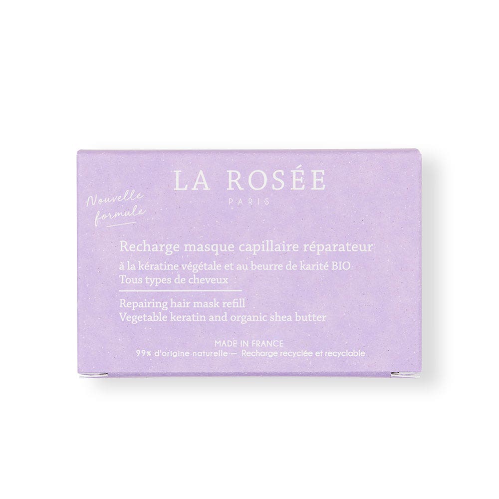 LA ROSÉE Recharge masque capillaire Réparateur à la kératine végétale et au beurre de karité 200g