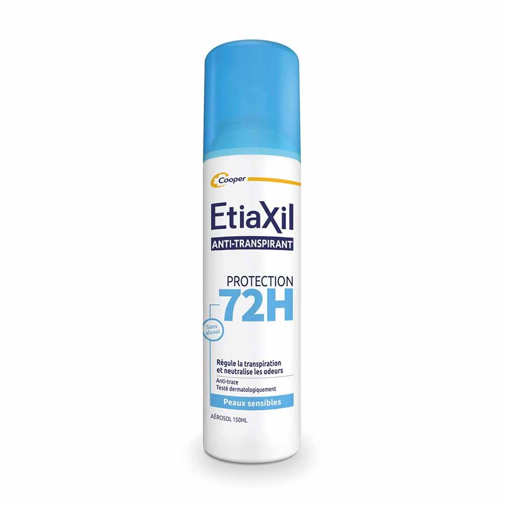Etiaxil Anti-Transpirant Déodorant Aérosol Protection 72h Peaux sensibles 150ml