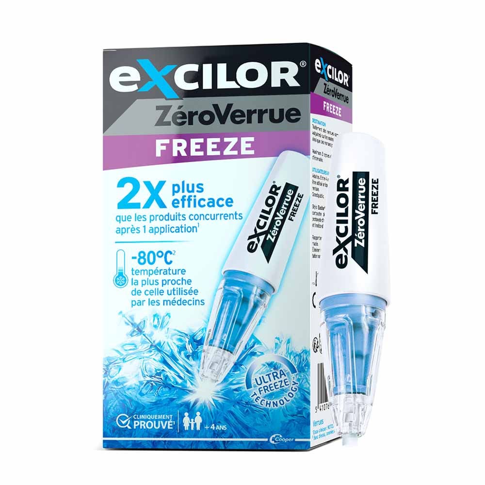 Objectif Zero Verrue Freeze Excel 14.3g 9 doses Mylan