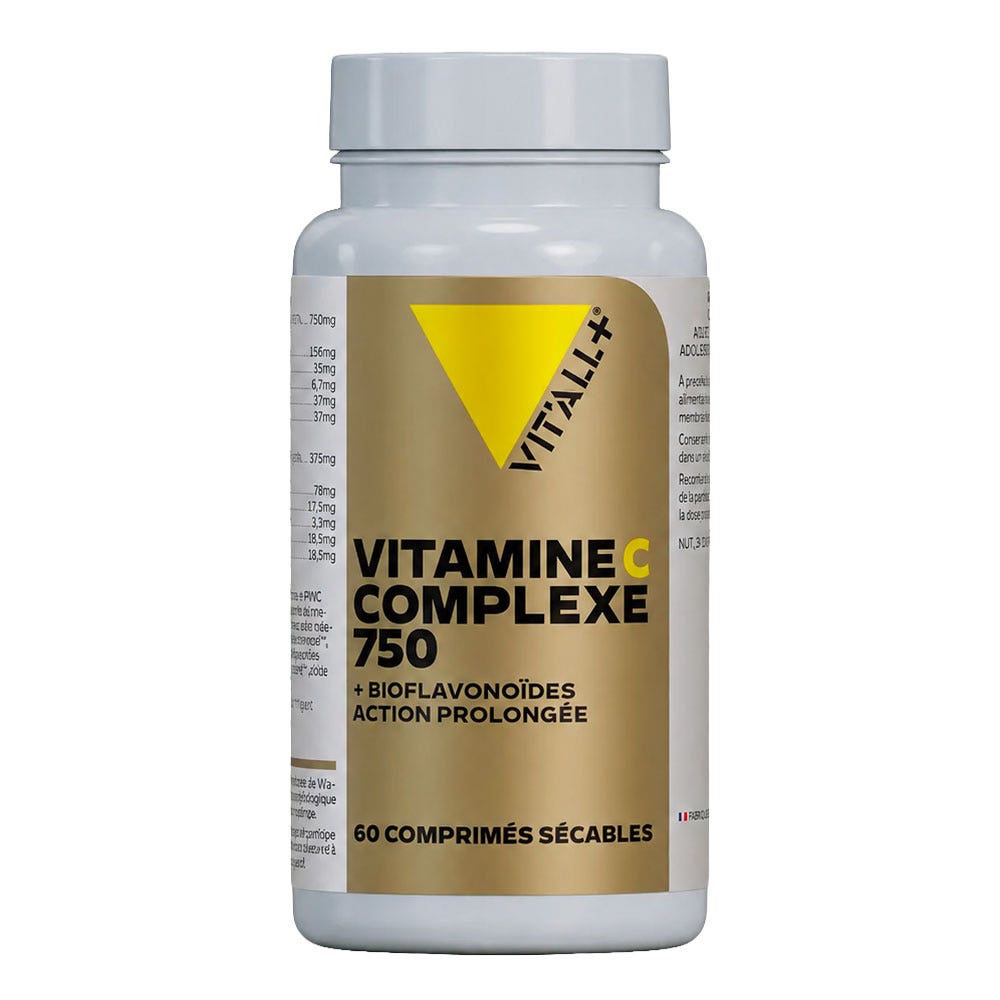 Vit'All+ Vitamine C Complexe 750 60 Comprimés