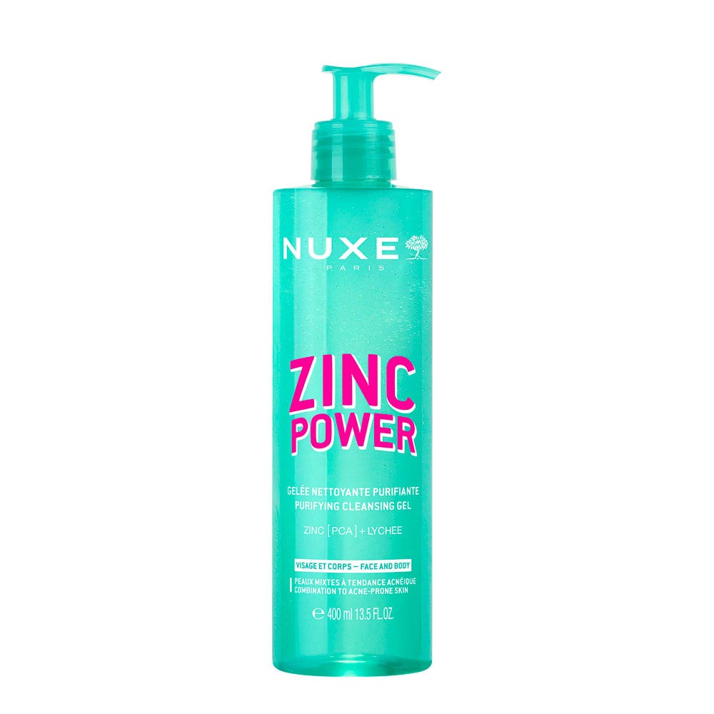 Nuxe Zinc Power Gelée Nettoyante Purifiante 400ml