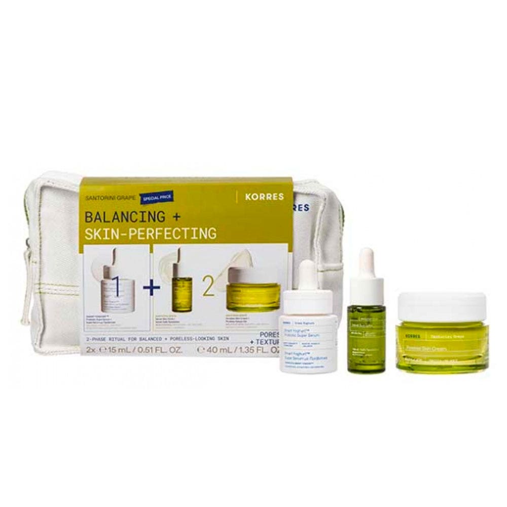 Korres Raisin de Santorin Trousse Routine Équilibrer et Perfecteur de Peau