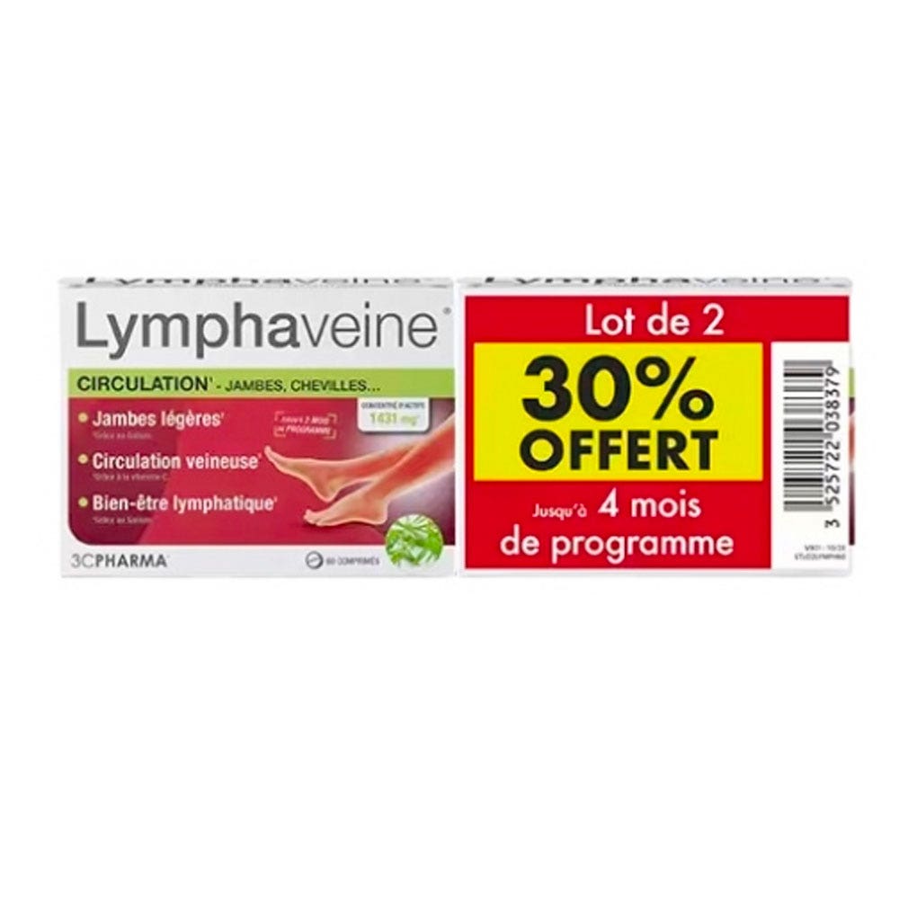 3C Pharma Lymphaveine 2x60 Comprimés