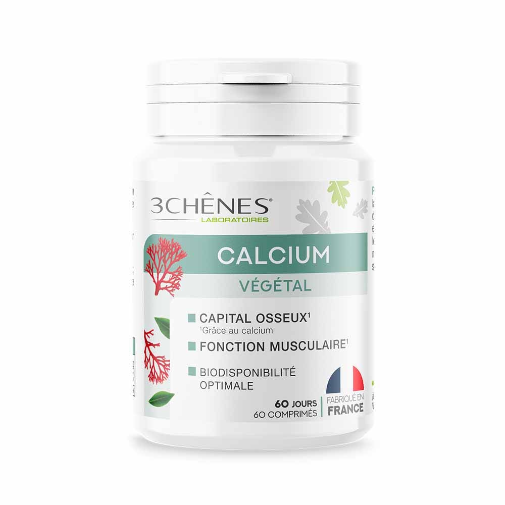 3 Chênes Calcium Végétal 60 comprimés