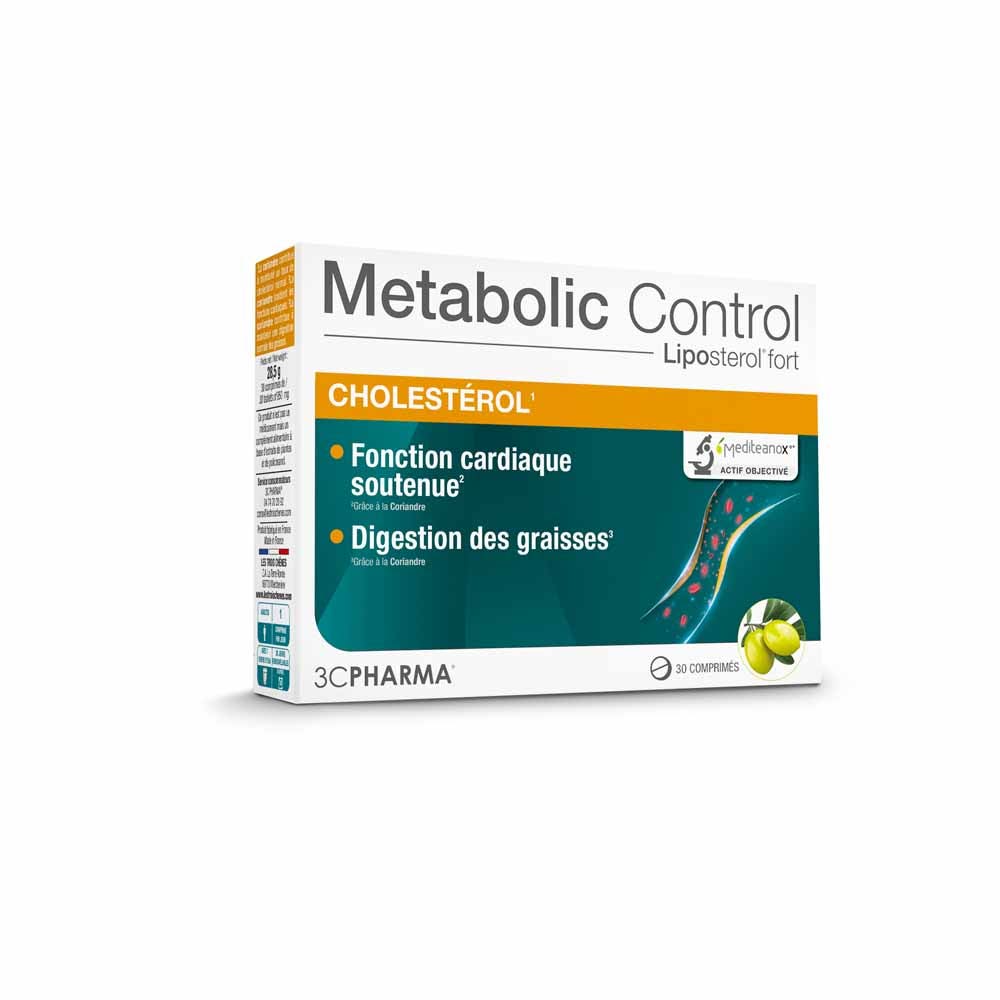 3C Pharma Metabolic Control Cholestérol 30 comprimés