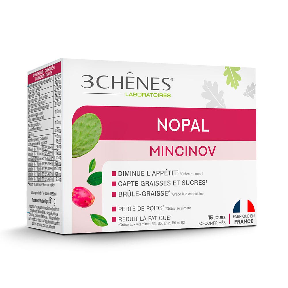 3 Chênes Mincinov Nopal 60 comprimés
