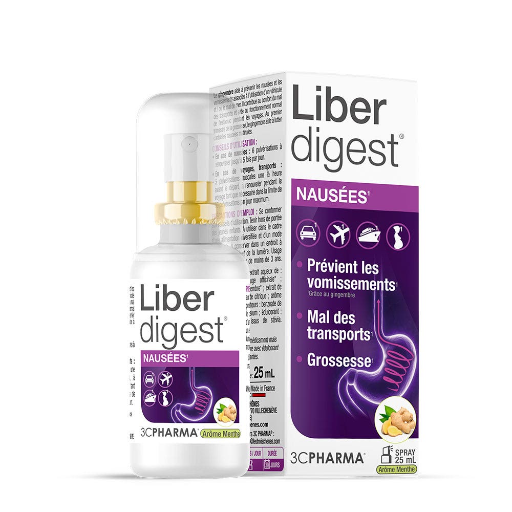 3C Pharma Liberdigest Spray Nausées 25ml