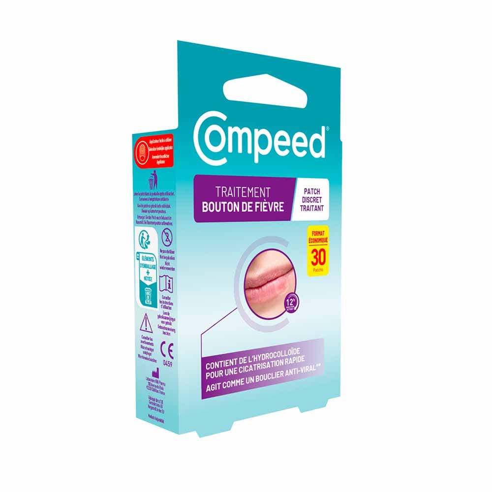 Compeed Patch Bouton de Fièvre Traitant & Discret Pack ECONOMIQUE x30