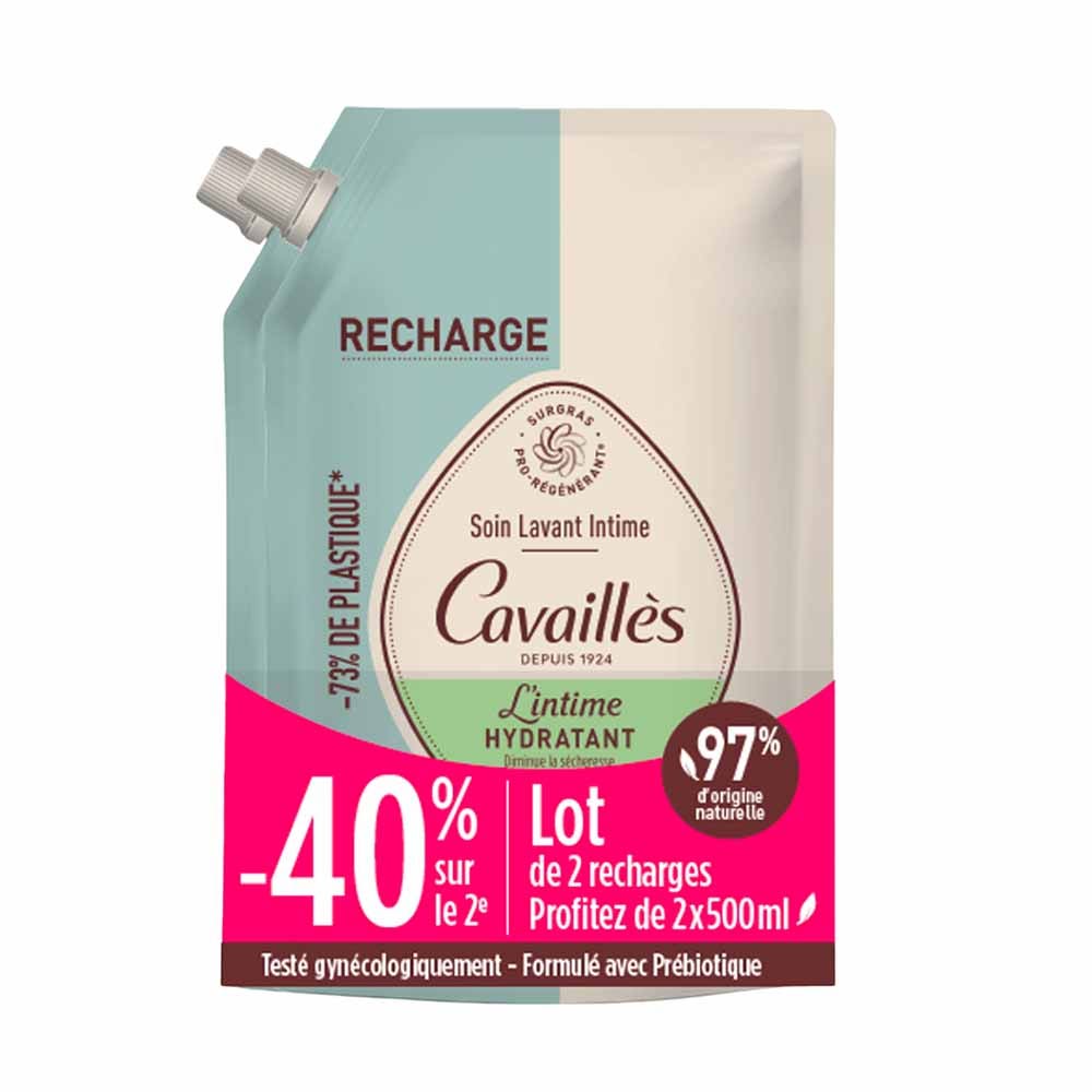 Cavaillès Intime Eco-Recharge Soin Lavant Hydratant 2x500ml