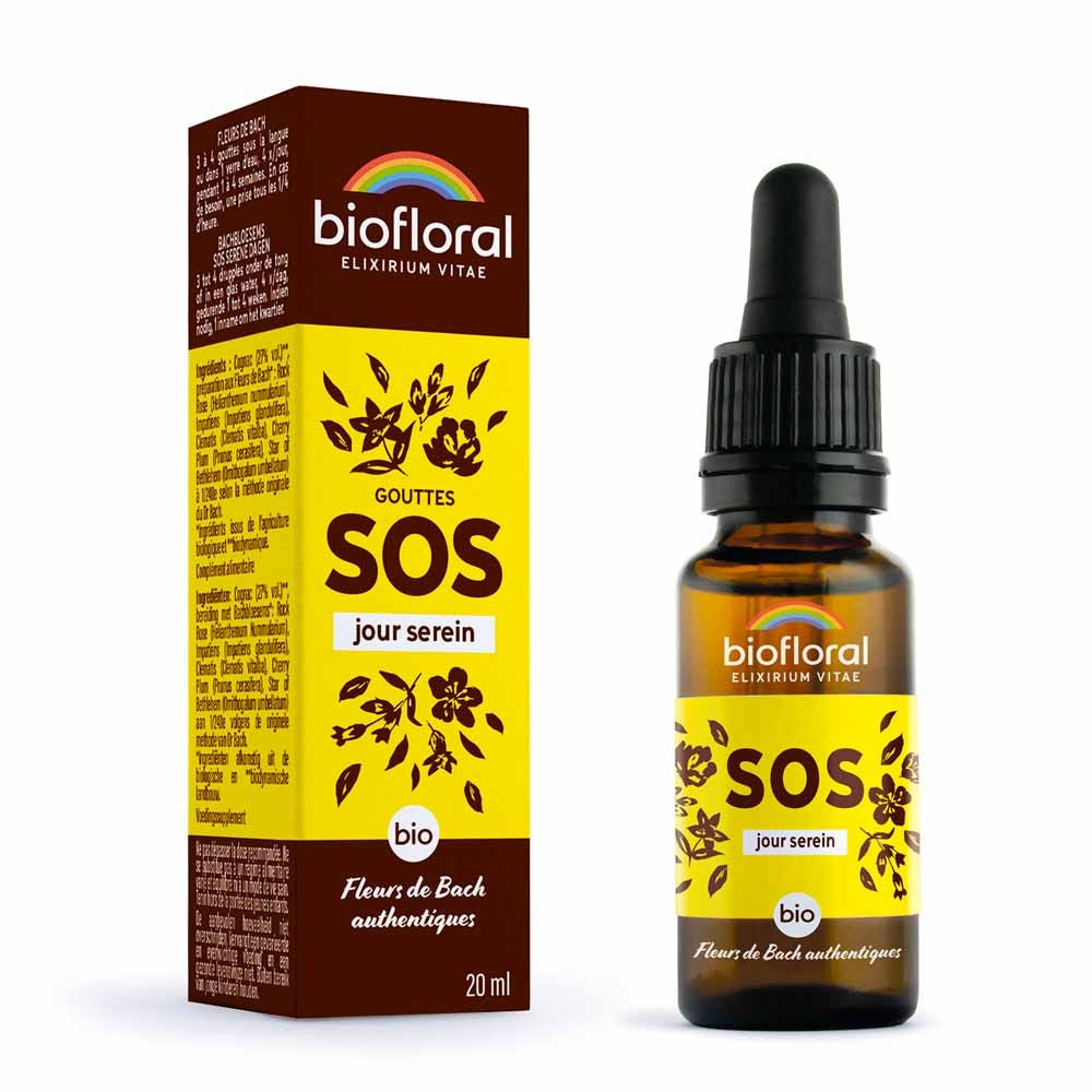 Biofloral N°39 SOS Secours Demeter Fleurs De Bach Bio 25ml