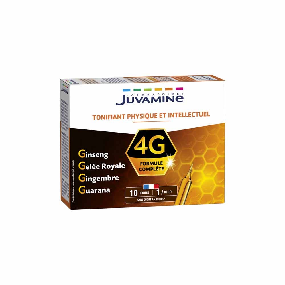 Juvamine Tonifiant Physique et Intellectuel 4G x10 ampoules