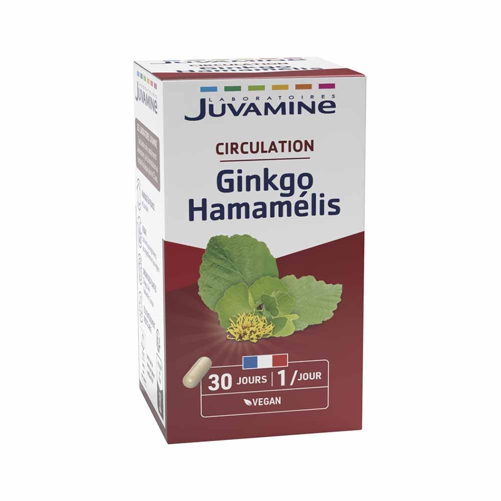 Juvamine Ginkgo Hamamélis Circulation 30 Gélules