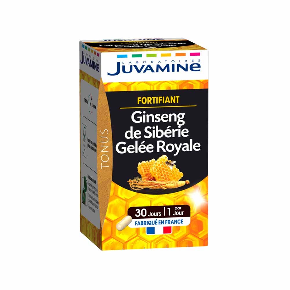 Juvamine Ginseng De Siberie Gelee Royale Fortifiant x30 Gélules