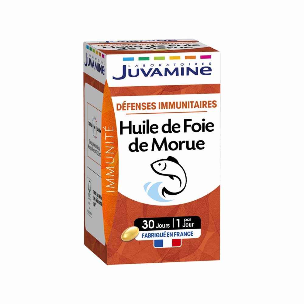 Juvamine Immunité Huile De Foie De Morue 30 Capsules