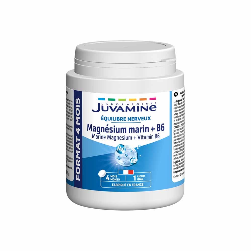 Juvamine Magnesium Marin Vitamine B6 120 Comprimes