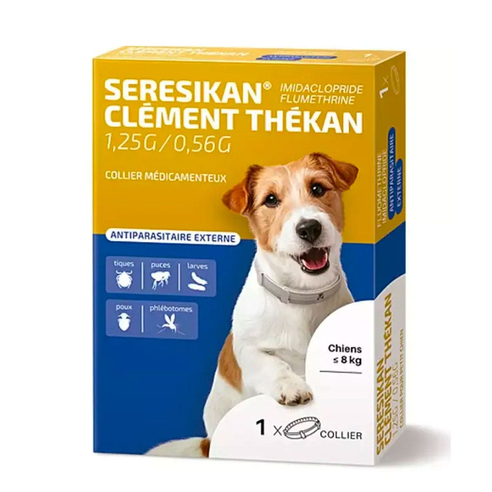Clement-Thekan Seresikan Collier antiparasitaires Chien Moins de 8kg