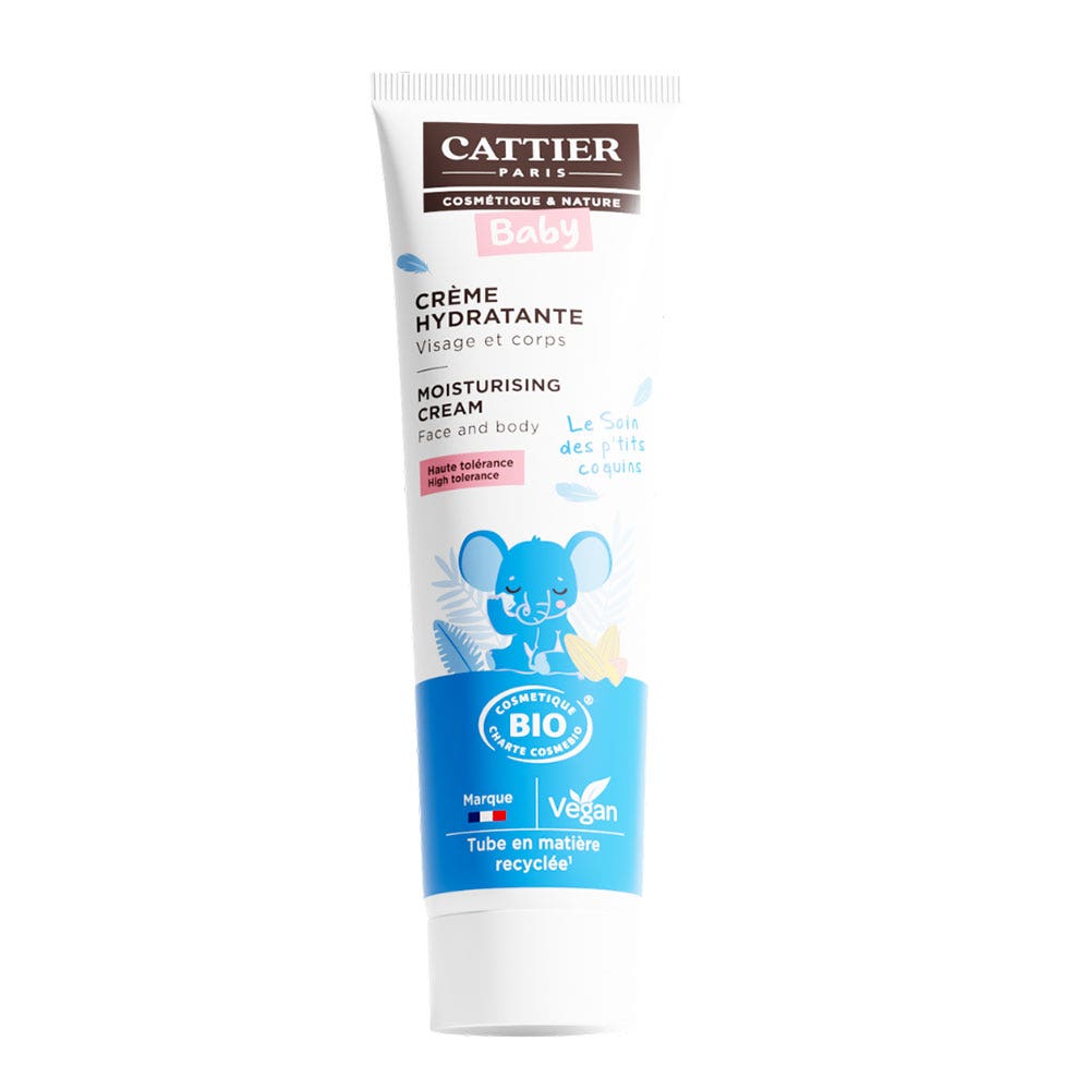 Cattier Baby Crème Hydratante Bio Visage Et Corps 75ml