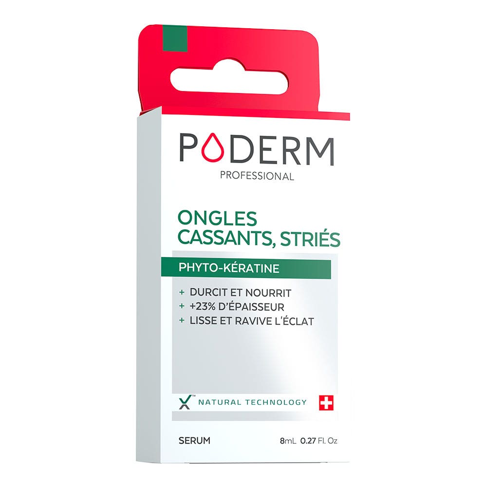 Poderm Sérum Ongles Cassants Striés 8ml
