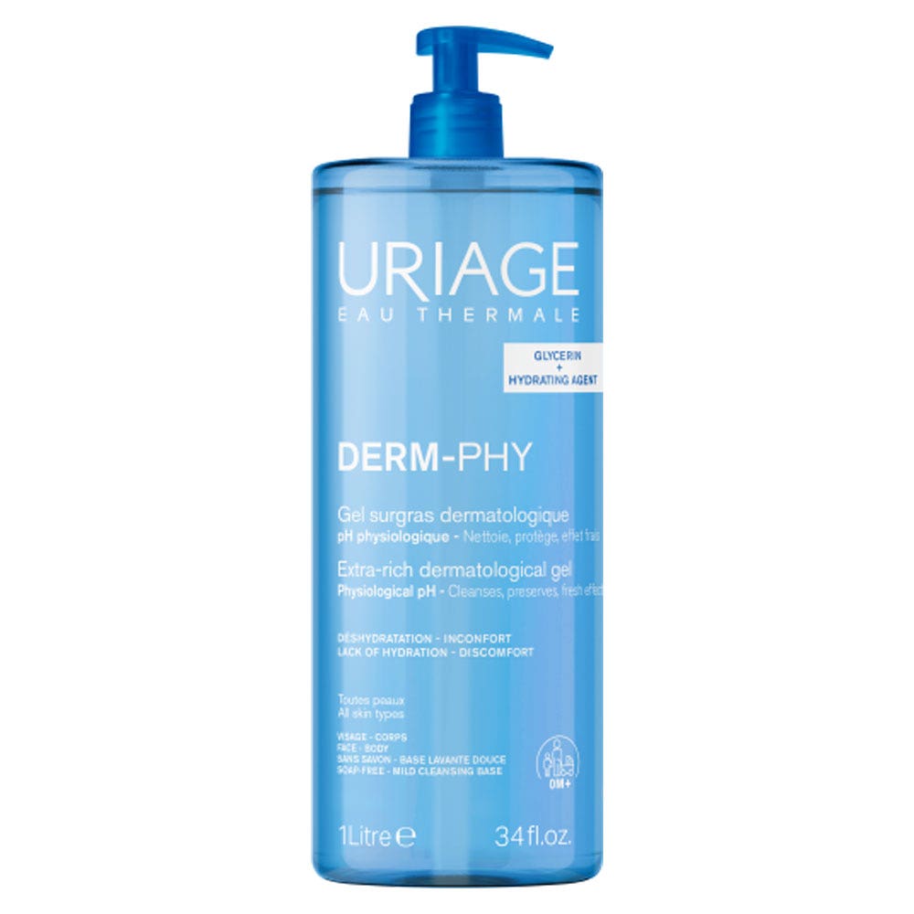 Gel Douche Surgras Dermatologique Peaux Sensibles 1l Uriage