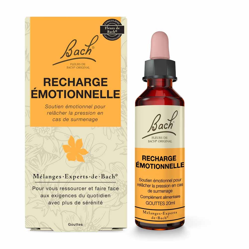 Fleurs de Bach Original Mélanges Expert de Bach® Recharge émotionnelle 20ml