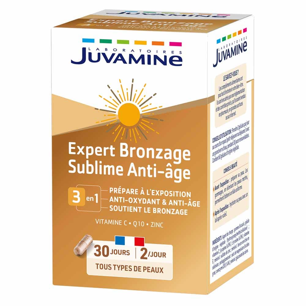 Juvamine Expert bronzage sublime 60 gélules