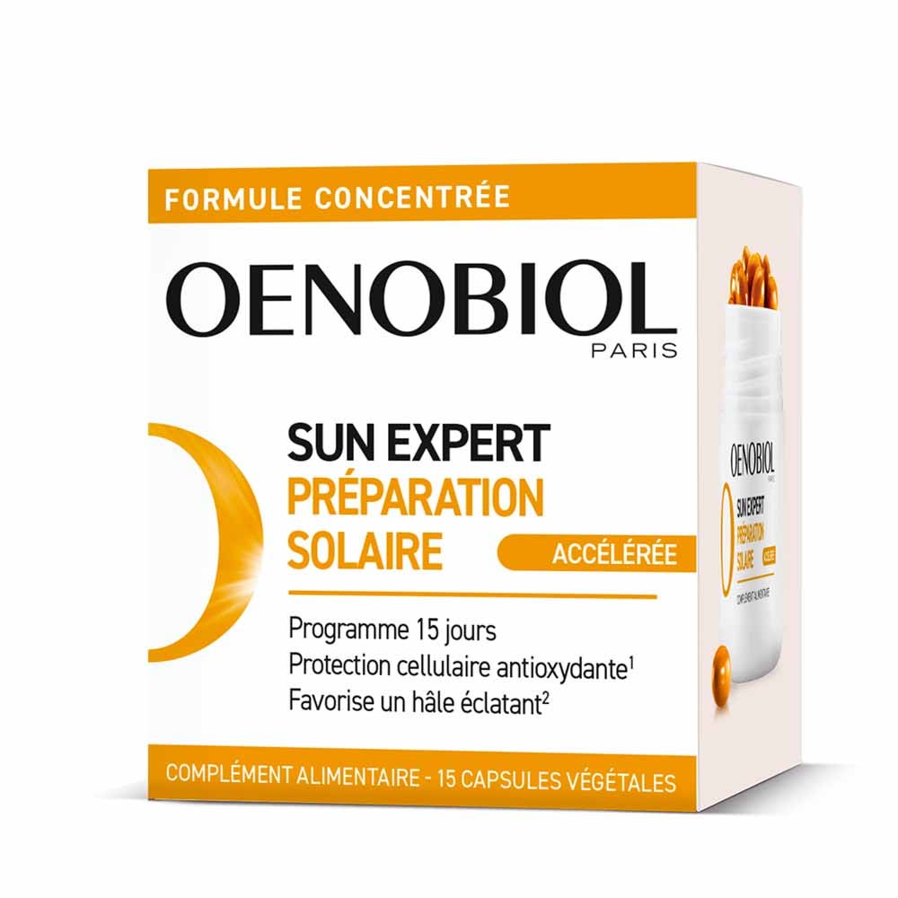 Oenobiol Sun Expert Préparation Solaire Accélérée 15 capsules