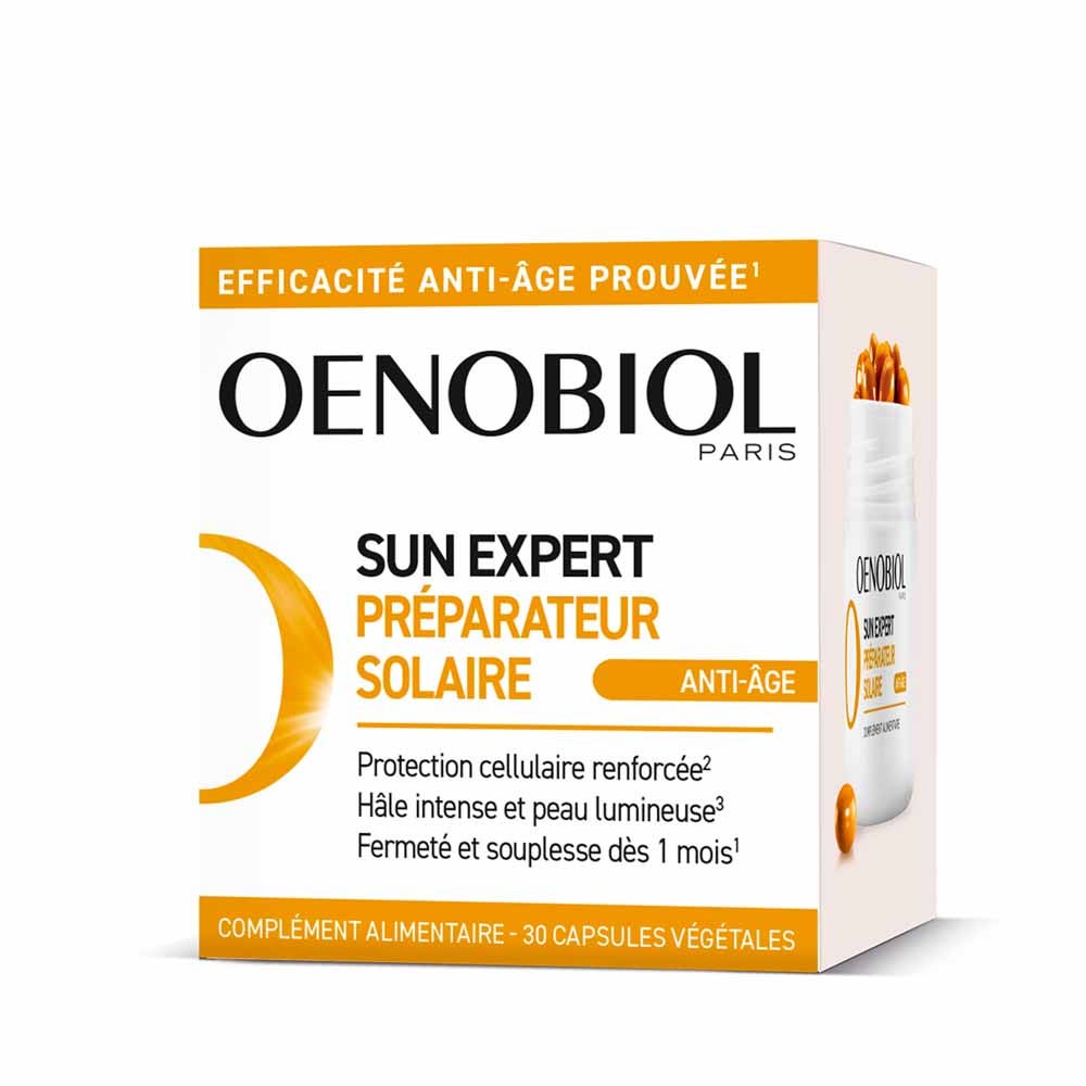 Oenobiol Sun Expert Préparateur Solaire Anti-âge 30 Capsules