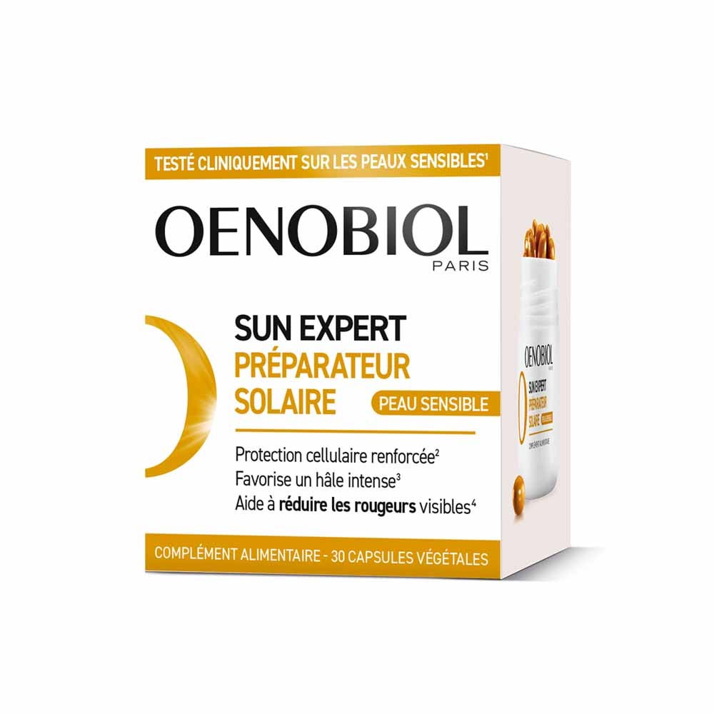 Oenobiol Sun Expert Préparateur Solaire Peau Sensible 30 Capsules