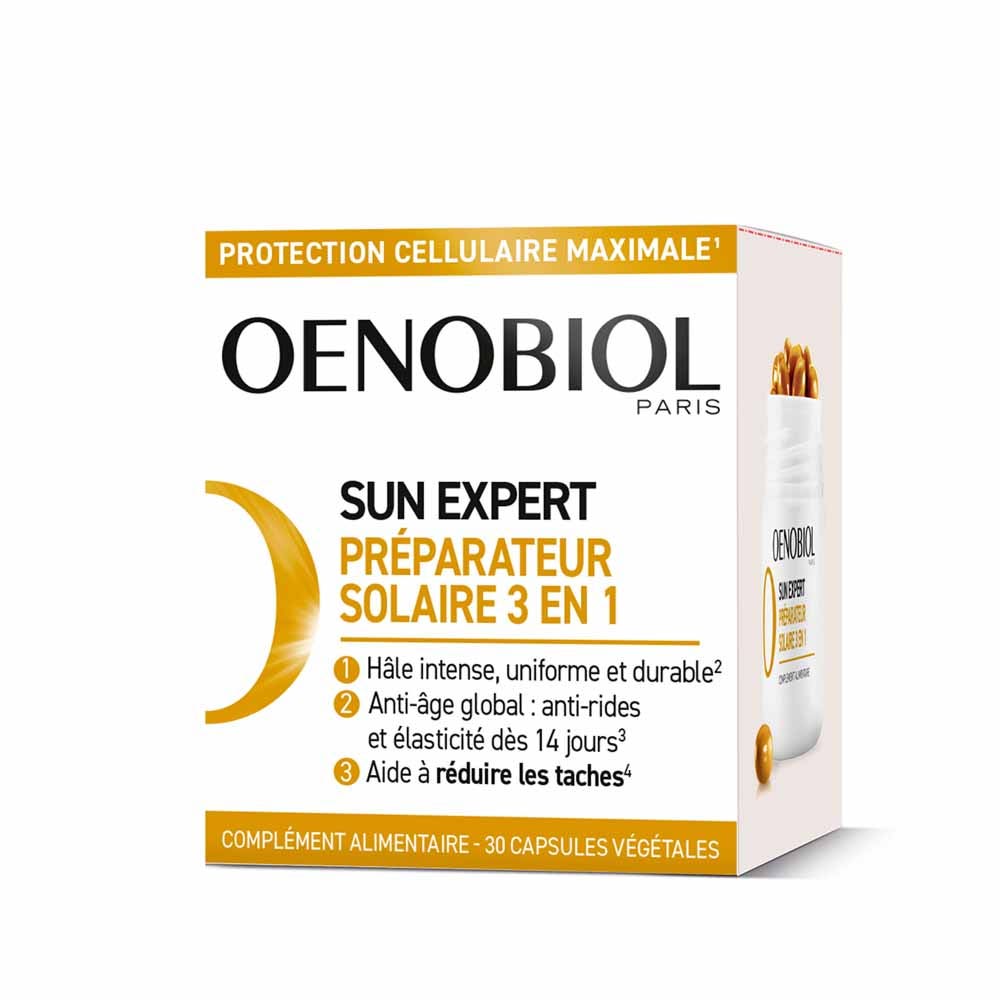 Oenobiol Sun Expert Préparateur Solaire 3en1 Triple action 30 capsules