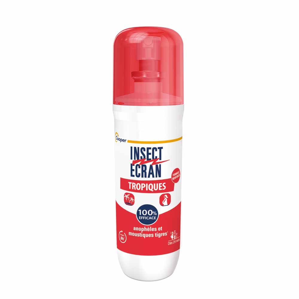 Insect Ecran Peau Spray répulsif Anti-moustiques Tropiques 8h Dès 24 Mois 75ml