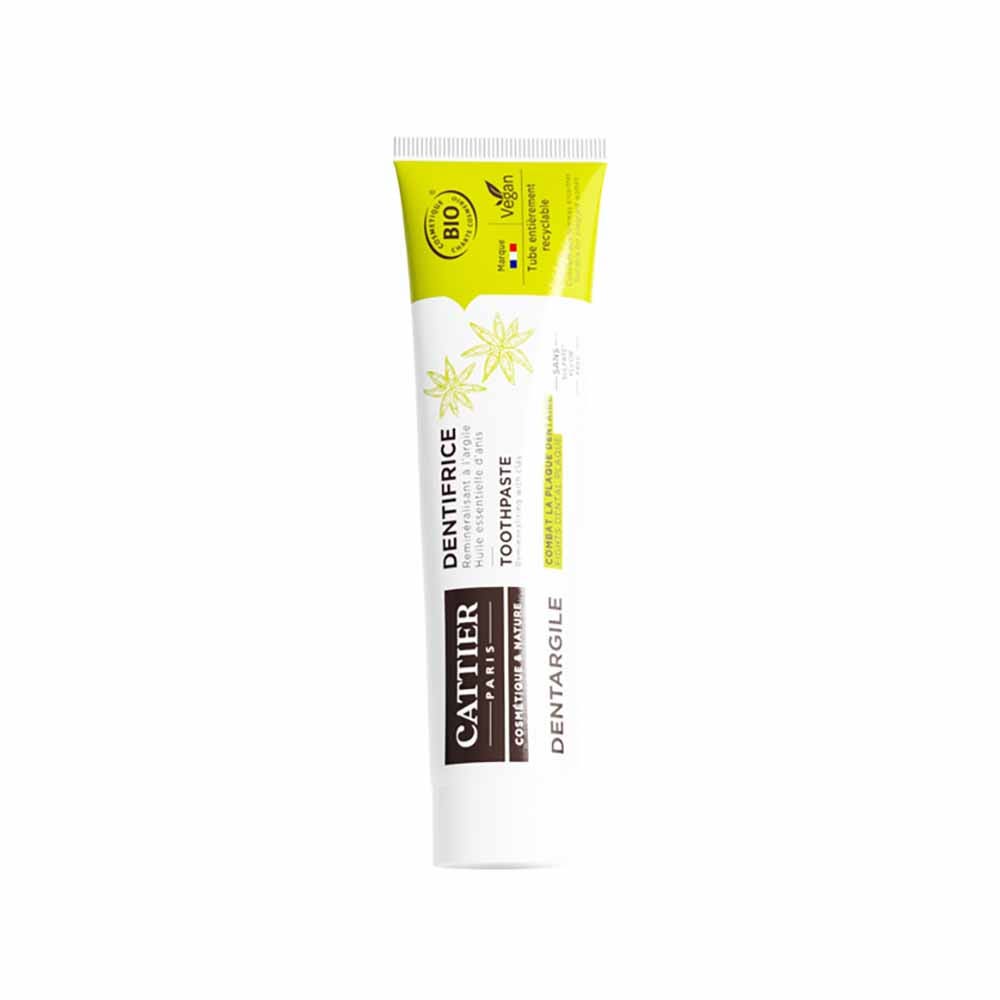 Cattier Dentifrice Dentargile A L'huile Essentielle D'anis Bio 75ml