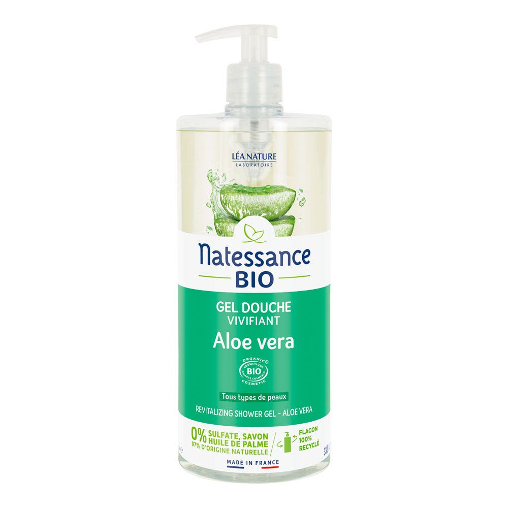 Natessance Gel Douche Aloe Vera Bio 1L