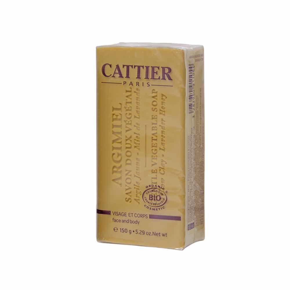Cattier Savon Doux Vegetal Jaune Miel Et Lavande Bio Argimel 150g