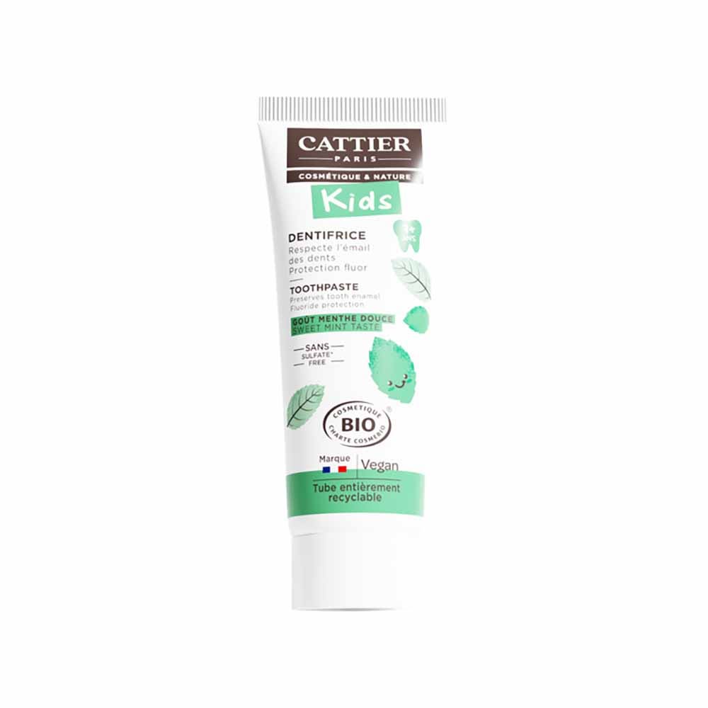 Cattier Kids Dentifrice 7 Ans Et Plus Bio Menthe Douce 50ml