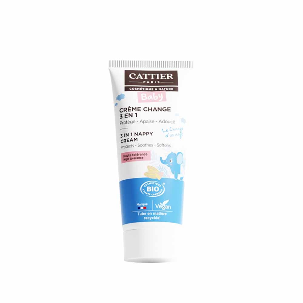 Cattier Baby Crème Change 3 en1 Tous Types de Peaux Visage et Corps 75ml