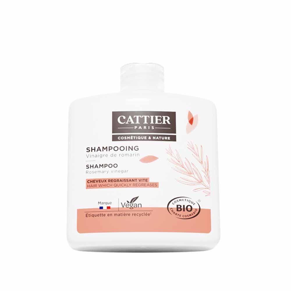 Cattier Shampooing Cheveux Gras Vinaigre De Romarin Bio 250ml