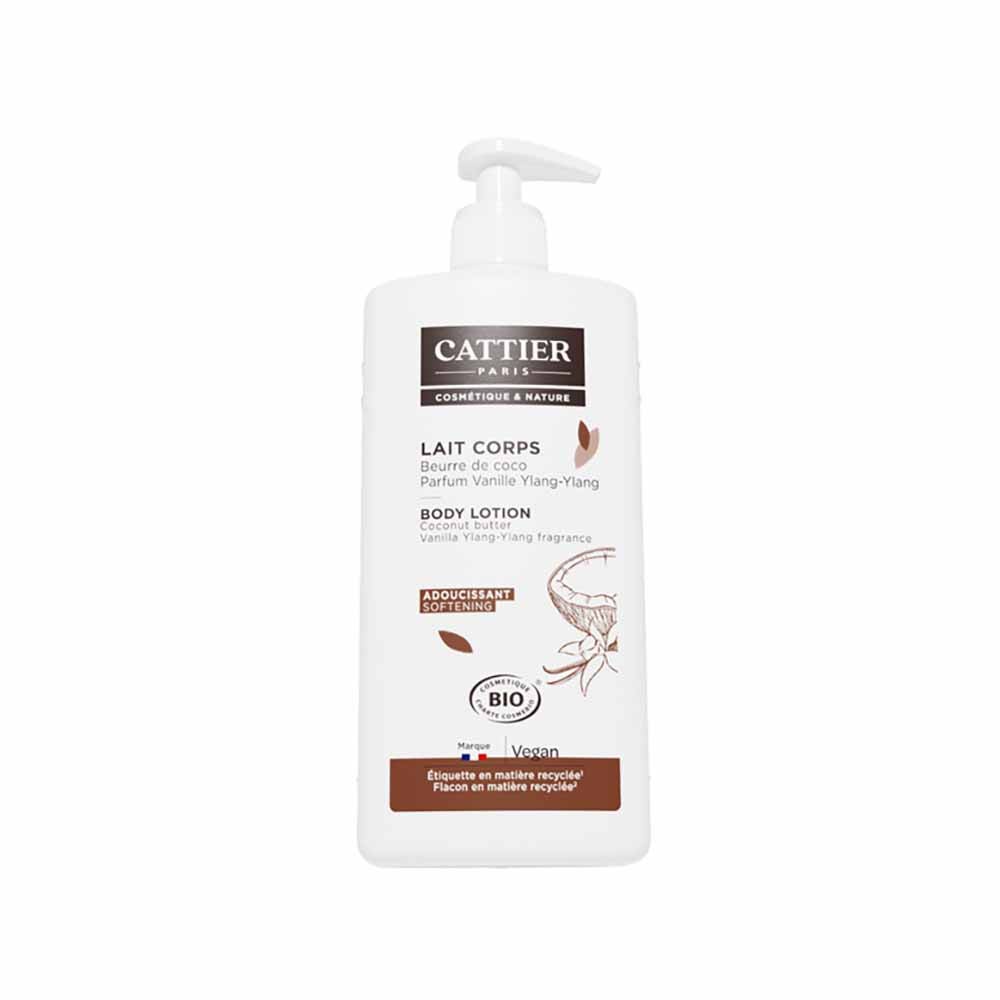 Cattier Lait Corps Beurre De Coco Vanille Bio 500ml