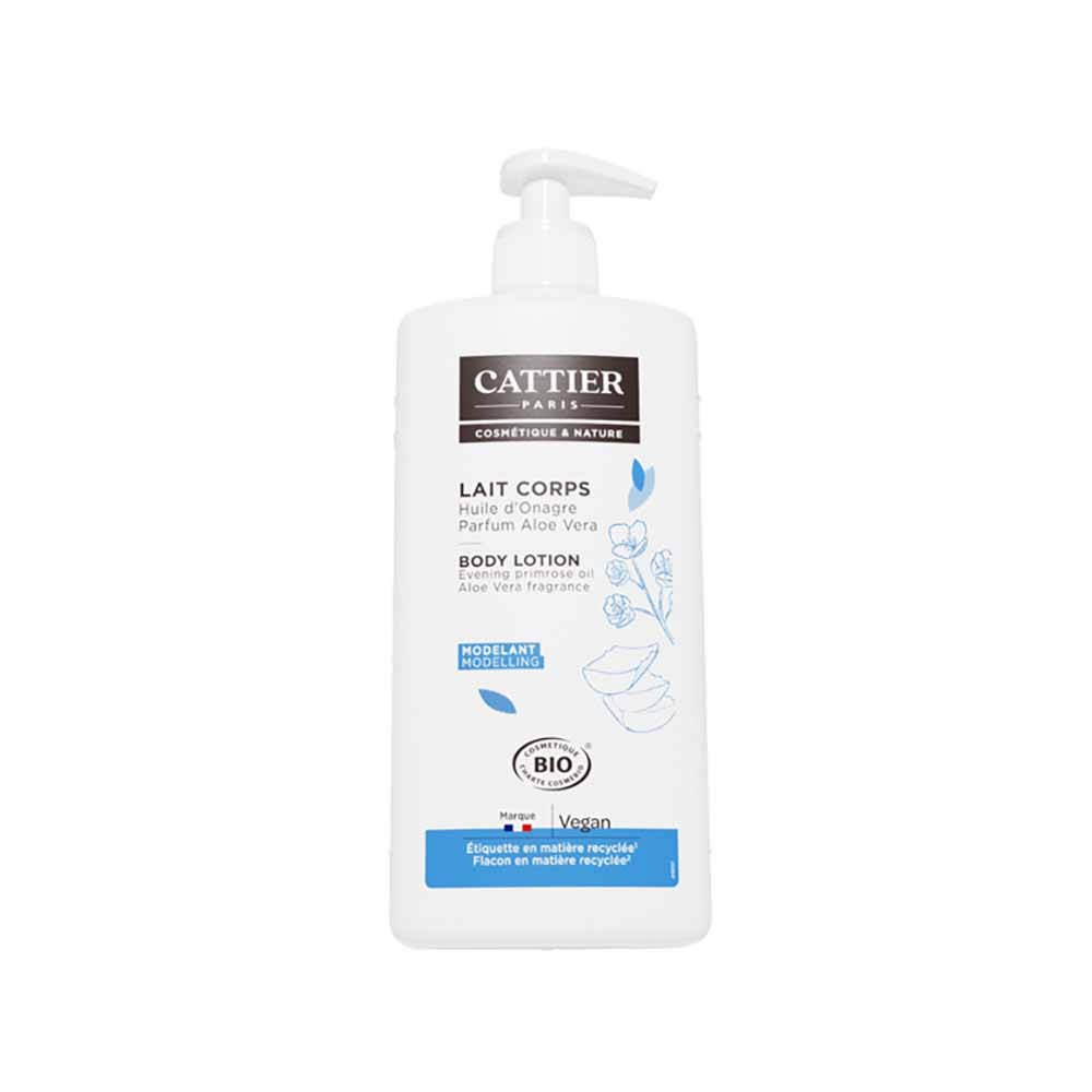 Cattier Lait Corps Aloe Vera Onagre Bio 500ml